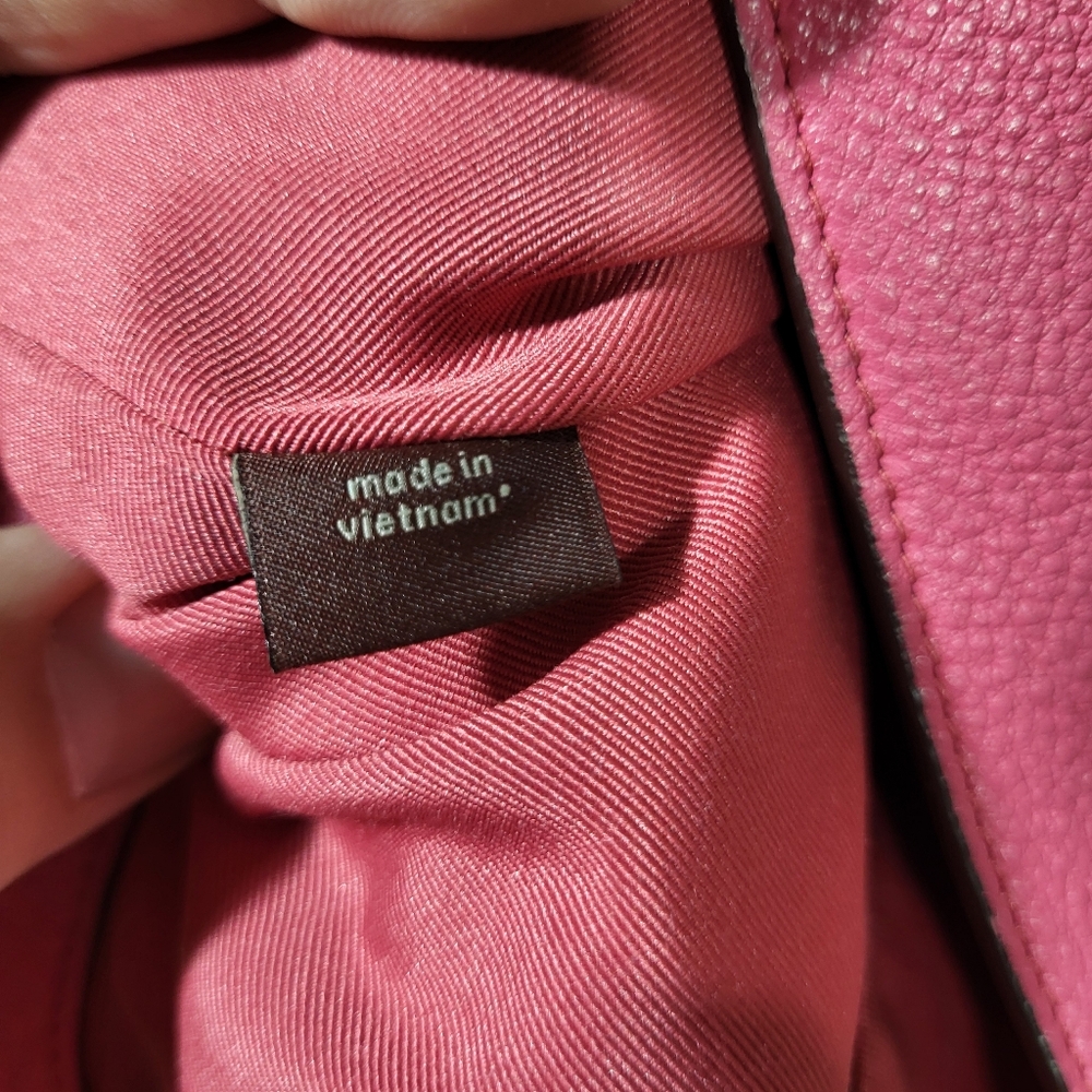 COACH Lexy Rouge Pink Pebbled Leather Shoulder Bag - Picture 11 of 14